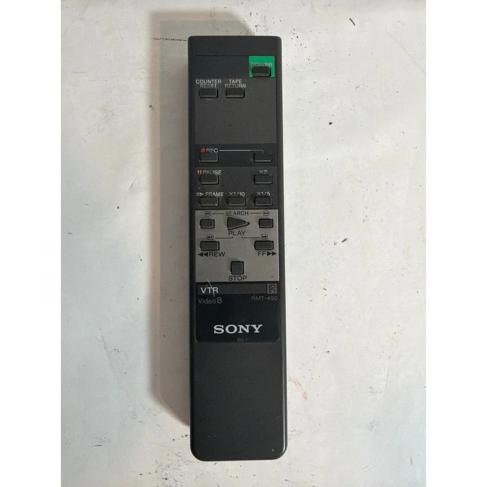 Sony RMT-450 Remote Control VTR Video 8 Vintage OEM Replacement Black